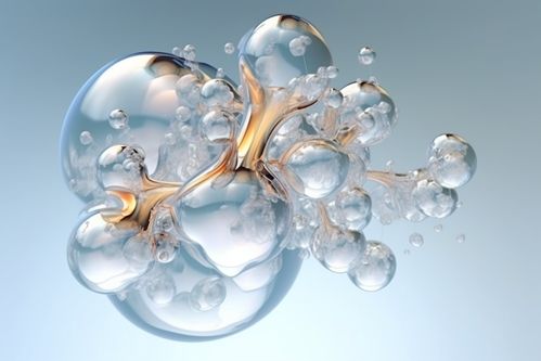 科學(xué)技術(shù)醫(yī)美液體泡泡分子攝影圖 攝影圖